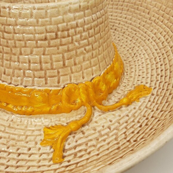 Vintage Whittier Ware  Western Cowboy Hat Chip & Dip Serving Bowl Cinqo De Mayo - Picture 10 of 14